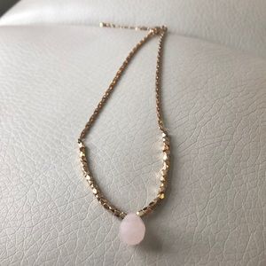 Pink and gold necklace